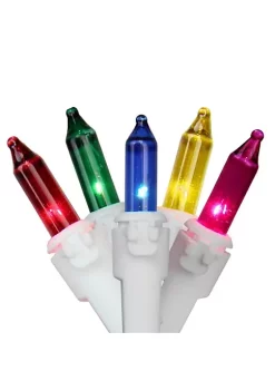 Brite Star 100-Count Multi-Color Mini Christmas Light Set 49.6ft White Wire