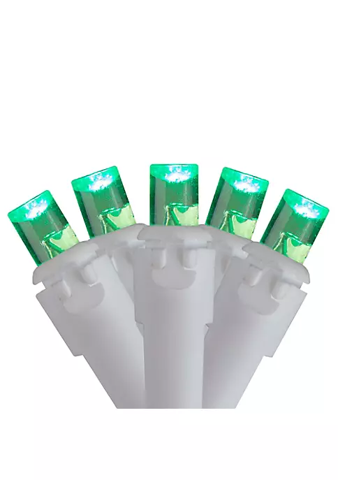 Brite Star 70 Green LED Wide Angle Icicle Christmas Lights - 5.25 ft White Wire 3 Brite Star 70 Green LED Wide Angle Icicle Christmas Lights - 5.25 ft White Wire