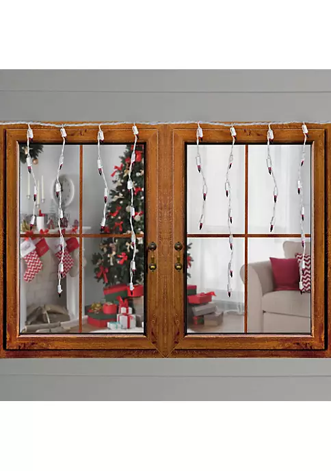 Brite Star Set of 100 Purple Mini Icicle Christmas Lights - 7.8ft White Wire 4 Brite Star Set of 100 Purple Mini Icicle Christmas Lights - 7.8ft White Wire - Image 2