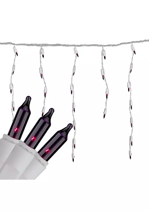 Brite Star Set of 100 Purple Mini Icicle Christmas Lights - 7.8ft White Wire 5 Brite Star Set of 100 Purple Mini Icicle Christmas Lights - 7.8ft White Wire - Image 3