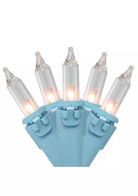 Brite Star 50-Count Clear Mini Christmas Light Set 17ft Blue Wire 3 Brite Star 50-Count Clear Mini Christmas Light Set 17ft Blue Wire