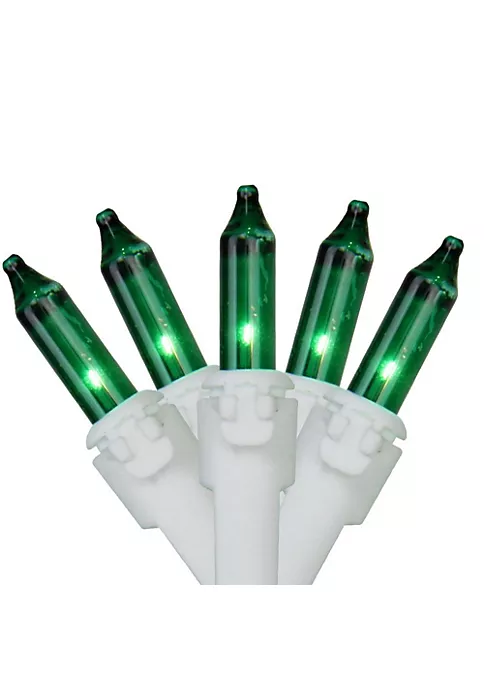 Brite Star 50-Count Green Mini Christmas Light Set 24.6ft White Wire 3 Brite Star 50-Count Green Mini Christmas Light Set 24.6ft White Wire