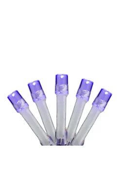 Brite Star 15-Count Battery Operated Purple LED Micro Christmas Lights - 4.8 ft Purple Wire