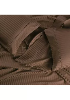 Egyptian Linens Easy Care Sheet Set - Striped 650 Thread Count