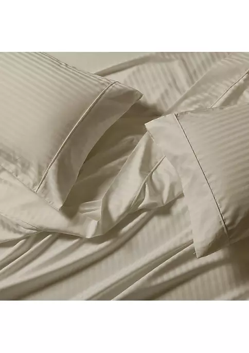 Egyptian Linens Easy Care Sheet Set - Striped 650 Thread Count 7 Egyptian Linens Easy Care Sheet Set - Striped 650 Thread Count - Image 5