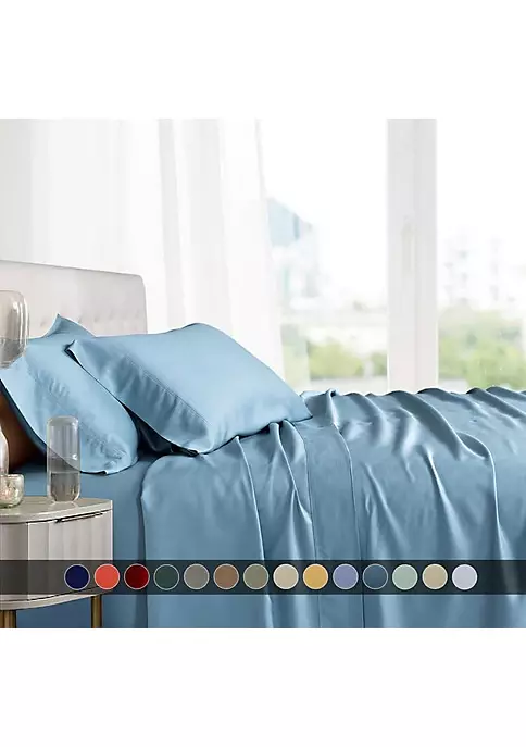 Egyptian Linens 100% Bamboo Viscose Sheet Set 4 Egyptian Linens 100% Bamboo Viscose Sheet Set - Image 2