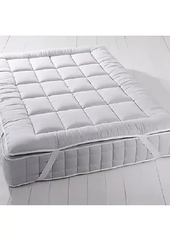 Egyptian Linens Plush Fiber 2 Inches Mattress Topper with Anchor Bands -Brite Star Shop Belk 526