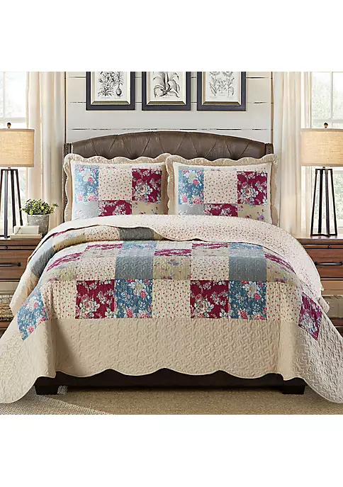 Egyptian Linens Tania Westlife Fashions Antique Reversible Bedspread Set 4 Egyptian Linens Tania Westlife Fashions Antique Reversible Bedspread Set - Image 2