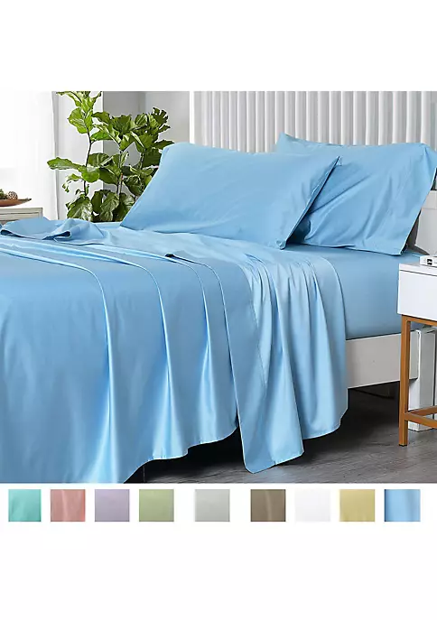 Egyptian Linens CoolPlus Bamboo 450 Thread Count Sheet Sets 4 Egyptian Linens CoolPlus Bamboo 450 Thread Count Sheet Sets - Image 2