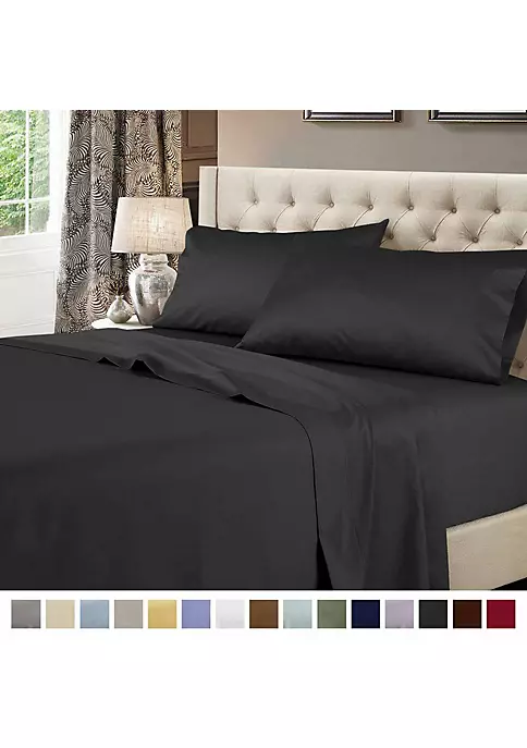 Egyptian Linens Extra Deep Pockets (22 inches) Solid 600 Sheet Set 4 Egyptian Linens Extra Deep Pockets (22 inches) Solid 600 Sheet Set - Image 2