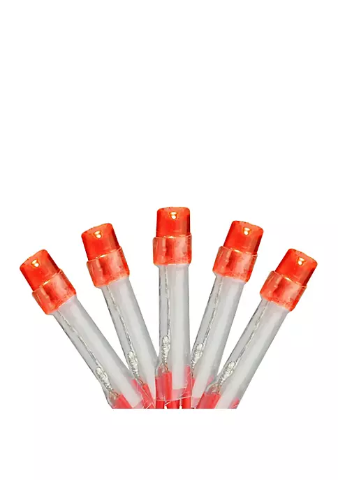 Brite Star 15 Battery Operated Orange LED Mini Christmas Lights - 4.8 ft Red Wire 3 Brite Star 15 Battery Operated Orange LED Mini Christmas Lights - 4.8 ft Red Wire