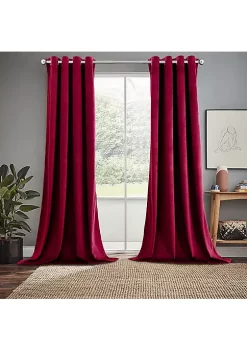Egyptian Linens Heavyweight Velvet Grommet Curtain Panels (Set of 2) 22 Egyptian Linens Heavyweight Velvet Grommet Curtain Panels (Set of 2) -Brite Star Shop Belk 612