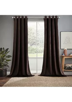 Egyptian Linens Heavyweight Velvet Grommet Curtain Panels (Set of 2) 23 Egyptian Linens Heavyweight Velvet Grommet Curtain Panels (Set of 2) -Brite Star Shop Belk 613