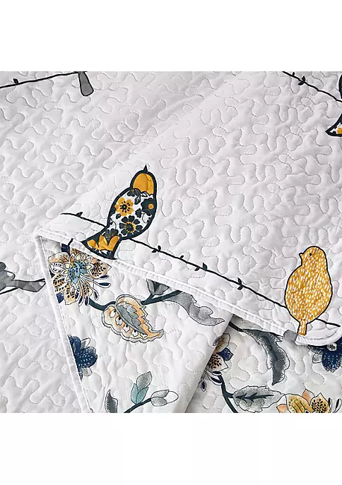 Egyptian Linens Ayat Birds - Reversible Bedspread Quilt Set 6 Egyptian Linens Ayat Birds - Reversible Bedspread Quilt Set - Image 4