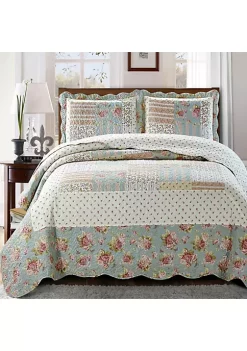 Egyptian Linens Annabel Sweet Home Quilted Coverlet Set -Brite Star Shop Belk 646