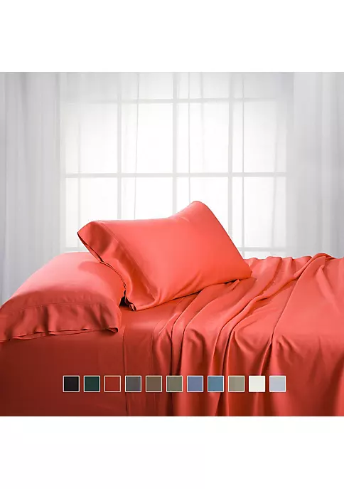 Egyptian Linens Bamboo Cotton Sheet Set - Bamboo Hybrid 4 Egyptian Linens Bamboo Cotton Sheet Set - Bamboo Hybrid - Image 2