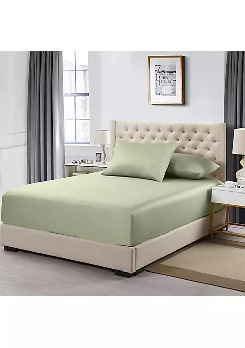 Egyptian Linens Fitted Sheet + Pillowcases Set - Luxury 608 Made in Egypt 8 Egyptian Linens Fitted Sheet + Pillowcases Set - Luxury 608 Made in Egypt - Image 6