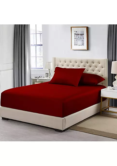 Egyptian Linens Fitted Sheet + Pillowcases Set - Luxury 608 Made in Egypt 11 Egyptian Linens Fitted Sheet + Pillowcases Set - Luxury 608 Made in Egypt - Image 9