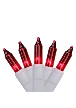 Brite Star 100-Count Red Mini Christmas Light Set 49.6ft White Wire 9 Brite Star 100-Count Red Mini Christmas Light Set 49.6ft White Wire -Brite Star Shop Belk 74