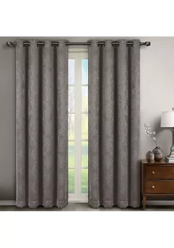 Egyptian Linens Bella Blackout Weave Paisley Grommet Curtain Panels (Set of 2) 14 Egyptian Linens Bella Blackout Weave Paisley Grommet Curtain Panels (Set of 2) -Brite Star Shop Belk 756