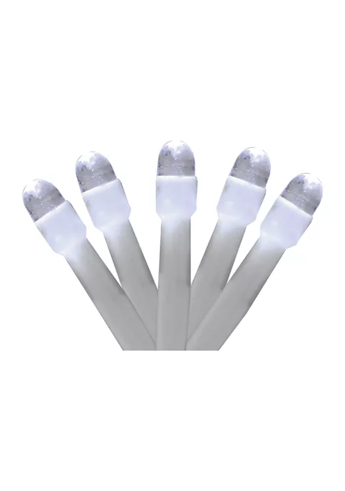 Brite Star 150 White LED Twinkle Swag Christmas Lights - 7.5 ft White Wire 4 Brite Star 150 White LED Twinkle Swag Christmas Lights - 7.5 ft White Wire - Image 2