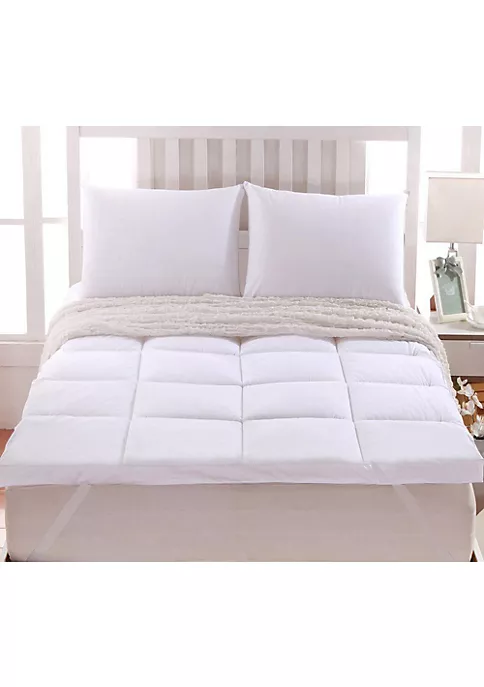 Egyptian Linens 100% Cotton Shell 2-Inch Comfort Mattress Topper with Anchor Bands 4 Egyptian Linens 100% Cotton Shell 2-Inch Comfort Mattress Topper with Anchor Bands - Image 2