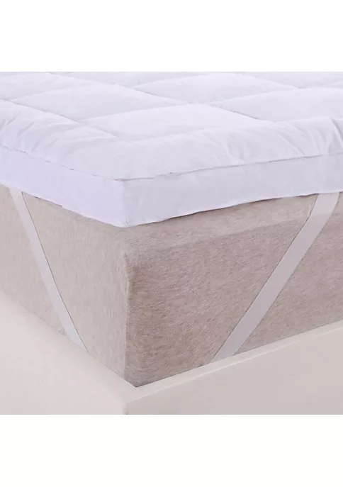 Egyptian Linens 100% Cotton Shell 2-Inch Comfort Mattress Topper with Anchor Bands 8 Egyptian Linens 100% Cotton Shell 2-Inch Comfort Mattress Topper with Anchor Bands - Image 6