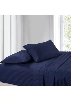 Egyptian Linens Egyptian Cotton Sheet Set - Striped 300 Thread Count 22 Egyptian Linens Egyptian Cotton Sheet Set - Striped 300 Thread Count -Brite Star Shop Belk 783