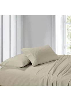 Egyptian Linens Egyptian Cotton Sheet Set - Striped 300 Thread Count 24 Egyptian Linens Egyptian Cotton Sheet Set - Striped 300 Thread Count -Brite Star Shop Belk 785