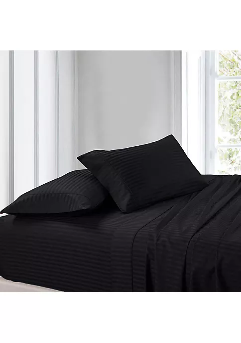 Egyptian Linens Egyptian Cotton Sheet Set - Striped 300 Thread Count 12 Egyptian Linens Egyptian Cotton Sheet Set - Striped 300 Thread Count - Image 10