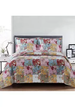 Egyptian Linens Daphne Reversible Quilt - Bedspread Set
