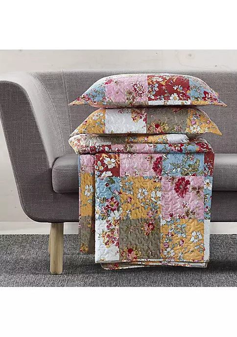 Egyptian Linens Daphne Reversible Quilt - Bedspread Set 5 Egyptian Linens Daphne Reversible Quilt - Bedspread Set - Image 3