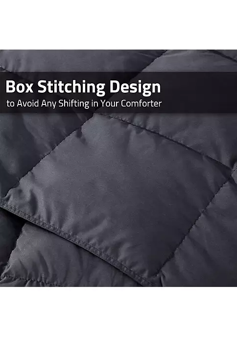 Egyptian Linens All Season Gray Down Alternative Comforter Medium Fill Weight 6 Egyptian Linens All Season Gray Down Alternative Comforter Medium Fill Weight - Image 4