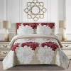 Egyptian Linens Helena Burgundy Quilt - Bedspread Set 1 Egyptian Linens Helena Burgundy Quilt - Bedspread Set -Brite Star Shop Belk 818