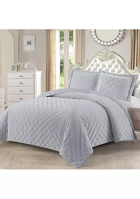 Egyptian Linens Velvet Coverlet/Quilt Set - Fluffy 9 Egyptian Linens Velvet Coverlet/Quilt Set - Fluffy - Image 7