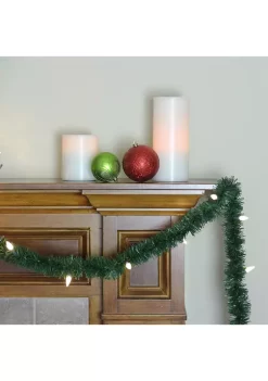 Brite Star 18' Pre-Lit Green Pine Artificial Christmas Garland - Warm White LED C6 Lights 8 Brite Star 18' Pre-Lit Green Pine Artificial Christmas Garland - Warm White LED C6 Lights -Brite Star Shop Belk 86