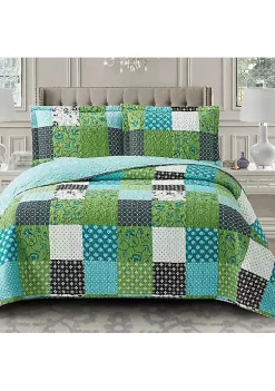 Egyptian Linens Rebekah Spring Garden Style Oversized Quilt Set Wrinkle-Free Coverlet Set 11 Egyptian Linens Rebekah Spring Garden Style Oversized Quilt Set Wrinkle-Free Coverlet Set -Brite Star Shop Belk 860