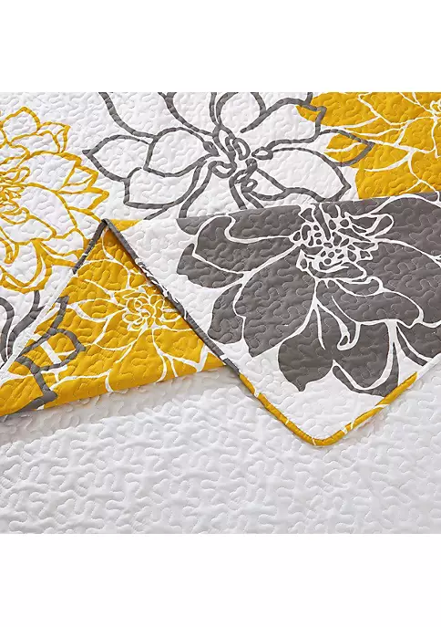 Egyptian Linens Helena Gold Quilt - Bedspread Set 4 Egyptian Linens Helena Gold Quilt - Bedspread Set - Image 2