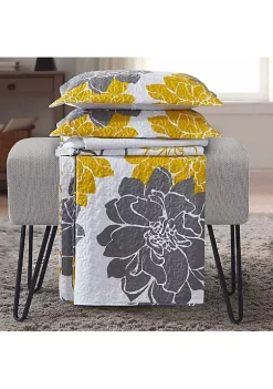 Egyptian Linens Helena Gold Quilt - Bedspread Set 10 Egyptian Linens Helena Gold Quilt - Bedspread Set -Brite Star Shop Belk 864