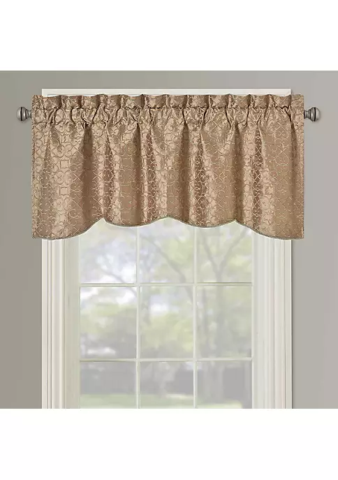 Egyptian Linens Halifax Lined Embroidered Window Valance 52"W x 19"L (Single) 6 Egyptian Linens Halifax Lined Embroidered Window Valance 52"W x 19"L (Single) - Image 4