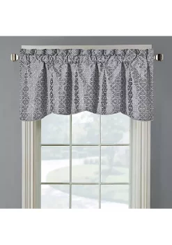 Egyptian Linens Halifax Lined Embroidered Window Valance 52"W x 19"L (Single) 12 Egyptian Linens Halifax Lined Embroidered Window Valance 52"W x 19"L (Single) -Brite Star Shop Belk 882