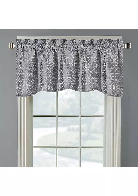 Egyptian Linens Halifax Lined Embroidered Window Valance 52"W x 19"L (Single) 7 Egyptian Linens Halifax Lined Embroidered Window Valance 52"W x 19"L (Single) - Image 5
