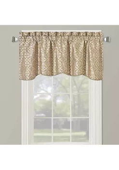 Egyptian Linens Halifax Lined Embroidered Window Valance 52"W x 19"L (Single) 13 Egyptian Linens Halifax Lined Embroidered Window Valance 52"W x 19"L (Single) -Brite Star Shop Belk 883