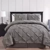 Egyptian Linens Gray Oxford Comforter Set Luxury Double Needle Soft Pinch Pleated 2 Egyptian Linens Gray Oxford Comforter Set Luxury Double Needle Soft Pinch Pleated -Brite Star Shop Belk 888
