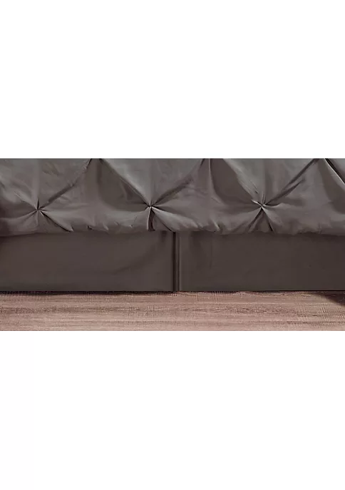 Egyptian Linens Gray Oxford Comforter Set Luxury Double Needle Soft Pinch Pleated 5 Egyptian Linens Gray Oxford Comforter Set Luxury Double Needle Soft Pinch Pleated - Image 3