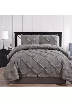 Egyptian Linens Gray Oxford Comforter Set Luxury Double Needle Soft Pinch Pleated 11 Egyptian Linens Gray Oxford Comforter Set Luxury Double Needle Soft Pinch Pleated -Brite Star Shop Belk 892