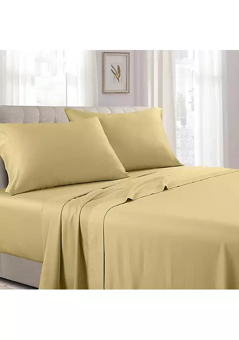 Egyptian Linens Solid Sheet Set - 300 Thread Count 7 Egyptian Linens Solid Sheet Set - 300 Thread Count - Image 5
