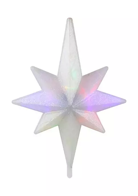 Brite Star 14.5" Winter Frost B/O Multi-Color LED Bethlehem Star Christmas Tree Topper 6 Brite Star 14.5" Winter Frost B/O Multi-Color LED Bethlehem Star Christmas Tree Topper - Image 4