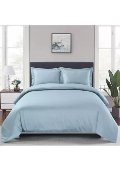 Egyptian Linens 100% Bamboo Viscose 3-Piece Duvet Cover Set 21 Egyptian Linens 100% Bamboo Viscose 3-Piece Duvet Cover Set -Brite Star Shop Belk 917