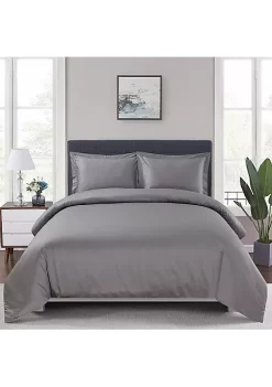 Egyptian Linens 100% Bamboo Viscose 3-Piece Duvet Cover Set 25 Egyptian Linens 100% Bamboo Viscose 3-Piece Duvet Cover Set -Brite Star Shop Belk 921